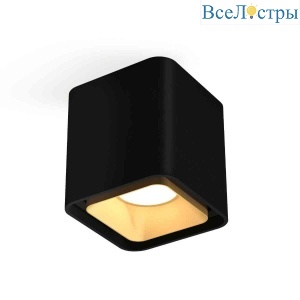 Комплект накладного светильника Ambrella light Techno Spot XS7841004 SBK/SGD черный песок/золото песок (C7841, N7704)