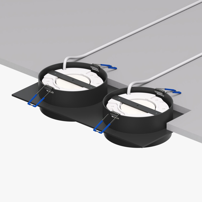 встраиваемый светильник denkirs flat dk2092-bk
