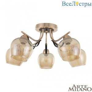 Потолочная люстра Arte Milano Amalfi 322306/5 FG+BK
