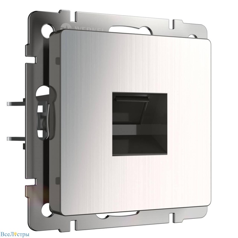 розетка ethernet rj-45 werkel глянцевый никель w1181002 4690389158247