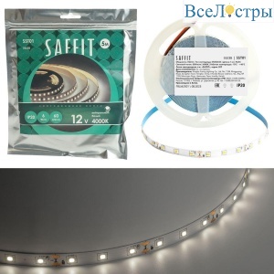 Светодиодная лента Saffit 6W/m 60LED/m 2835SMD дневной белый 5М SST01 55238