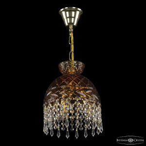 Подвесной светильник Bohemia Ivele Crystal 5478/22 G Amber/M-1F Drops