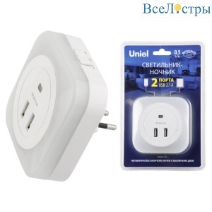Настенный светодиодный светильник Uniel DTL-321 White/Sensor/2USB UL-00007348