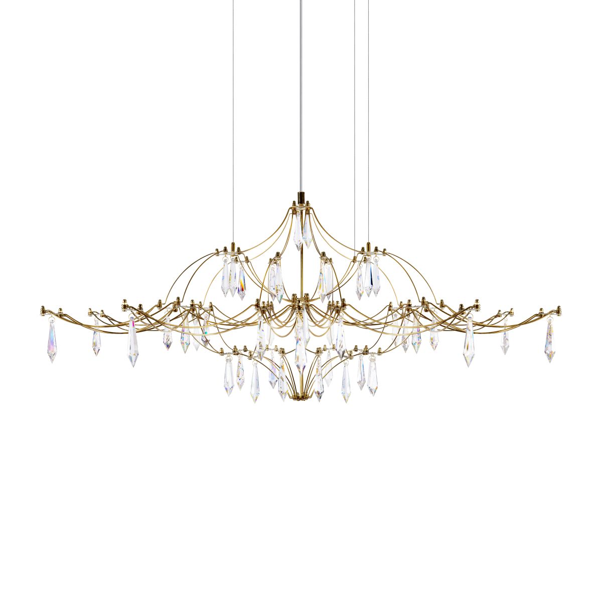 подвесная люстра loft it mira 10587/1000 gold asfour