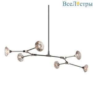 Люстра на штанге DeLight Collection Salasco KR0776P-6 nickel