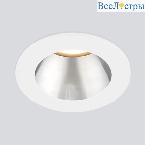 Встраиваемый светодиодный светильник Elektrostandard 25023/Led 7W 4200K WH/SL белый/серебро 4690389177255
