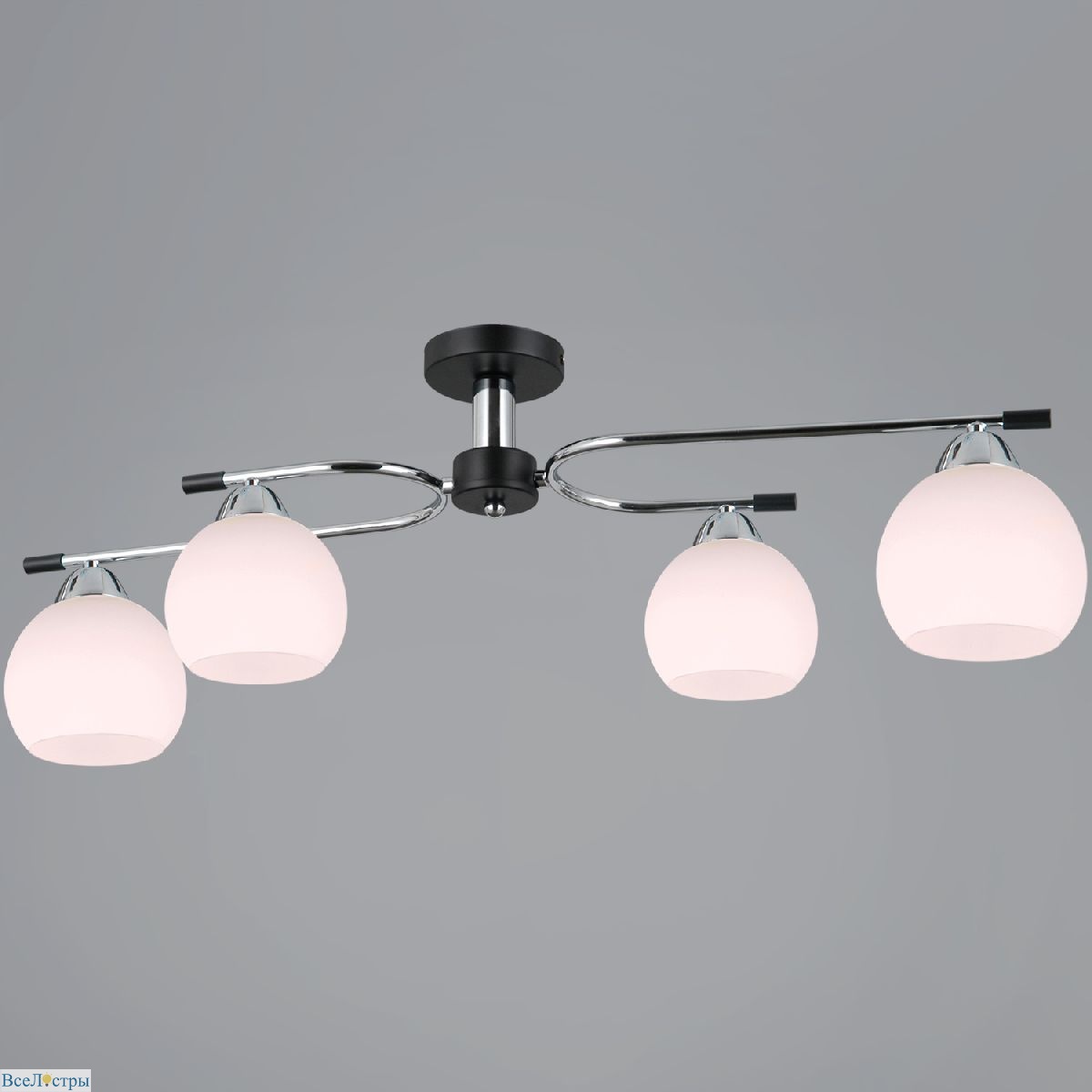 потолочная люстра illumico il0638-4csq-24 cr bk libra