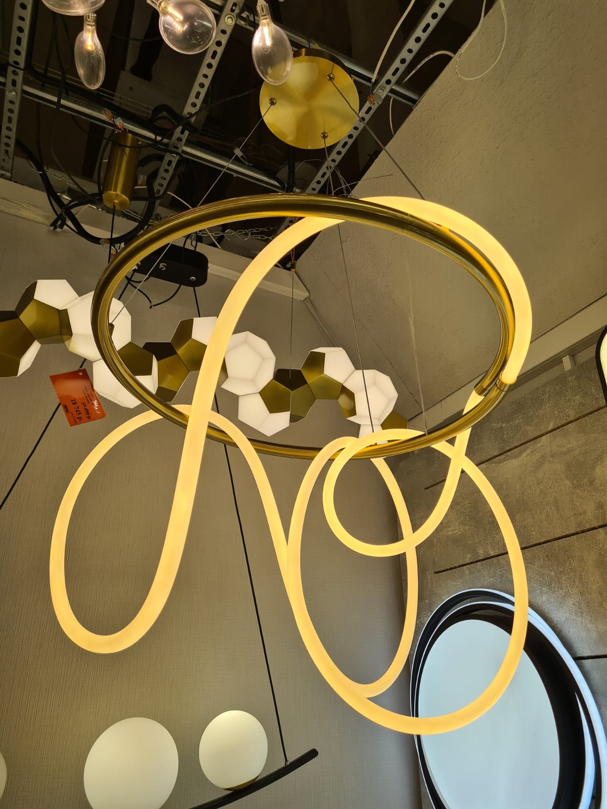 подвесной светодиодный светильник arte lamp klimt a2850lm-75pb