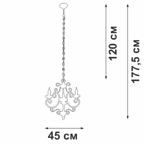 подвесная люстра vitaluce v1094-0/3