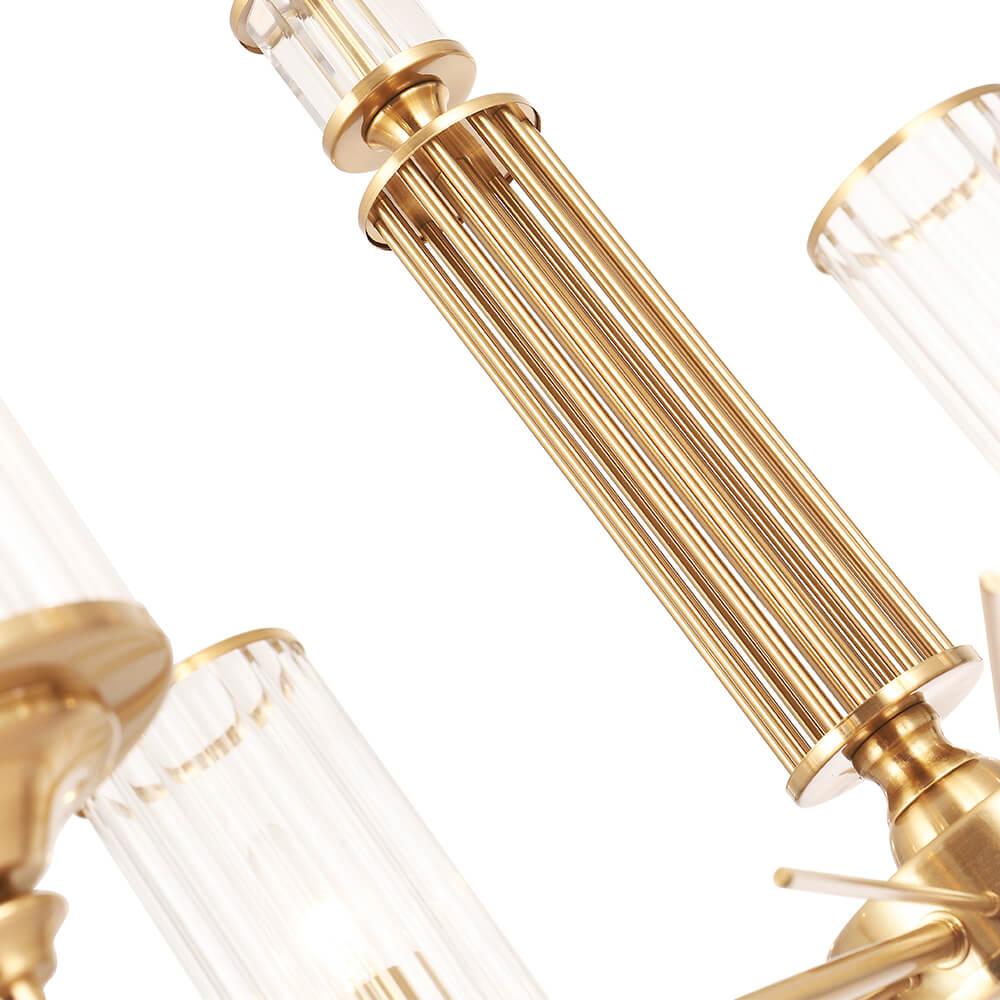 подвесная люстра crystal lux gloria sp6 brass