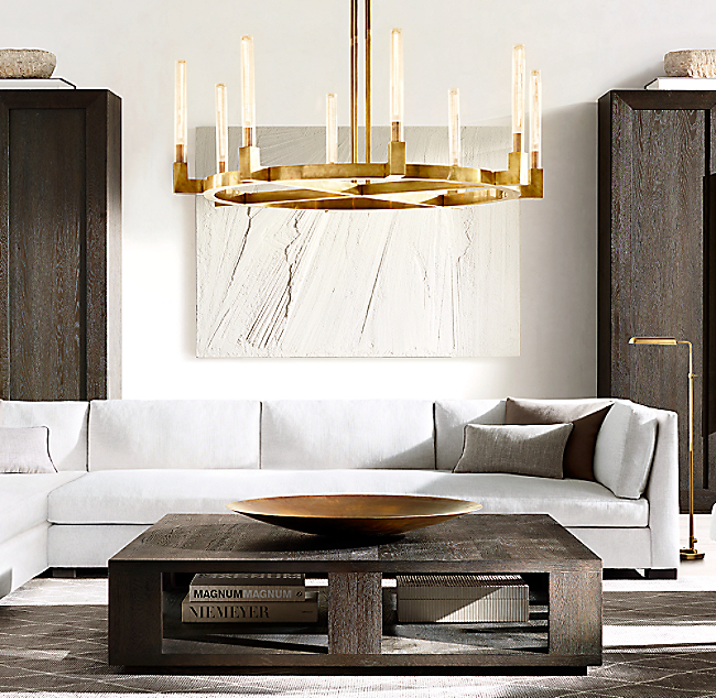 люстра delight collection cannele 8 brass