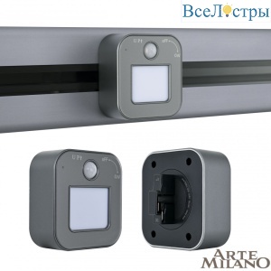 Трековый светильник Arte Milano Am-track-sockets 380022TLS/LWS Grey