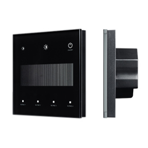 Сенсорная панель Arlight SMART-DALI-301-11-1G-4SC-DT6 Черная (230V, встраиваемая, 2.4G) (IARL, IP20 Пластик) 046560