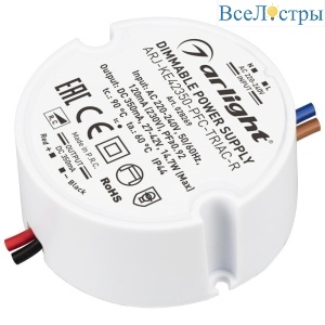Драйвер Arlight  ARJ-KE42350-PFC-Triac-R 27-42V 15W IP44 0,35A 028269
