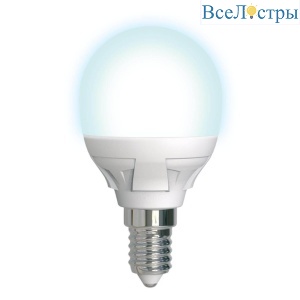 Лампа светодиодная диммируемая (UL-00004300) Uniel E14 7W 4000K матовая LED-G45 7W/4000K/E14/FR/DIM PLP01WH