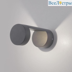 Уличный настенный светодиодный светильник Elektrostandard Nimbus 1540 Techno Led серый 4690389172519
