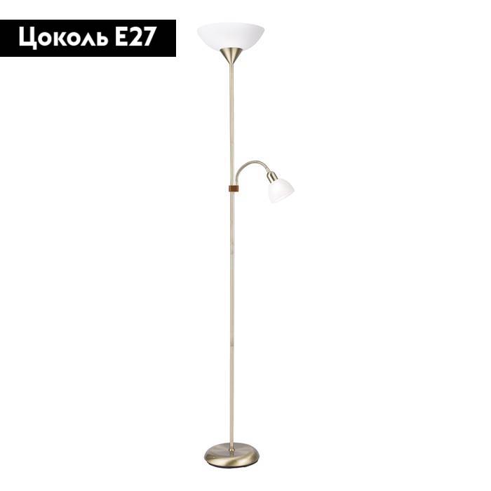 торшер arte lamp duetto a9569pn-2ab