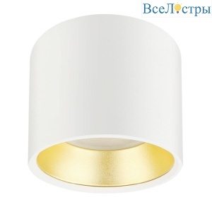 Накладной светильник ЭРА OL8 GX53 WH/GD Б0048536