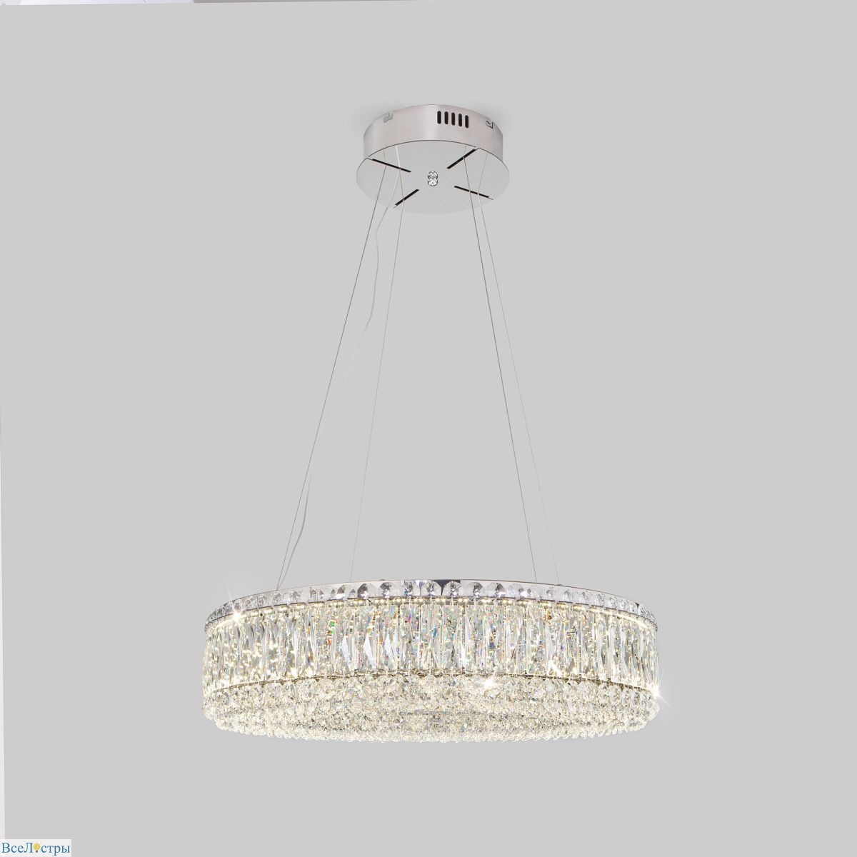 подвесная люстра eurosvet iride 101007 led хром a071458