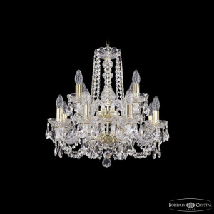 Подвесная люстра Bohemia Ivele Crystal 1402/8+4/160/2d G