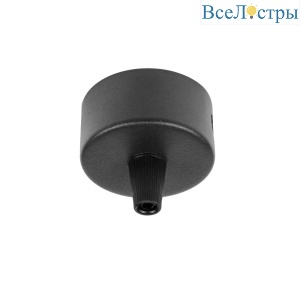 Чаша потолочная накладная 50 д/подвода питания 510117 на 48В черная Lightstar Due Hermes 510017