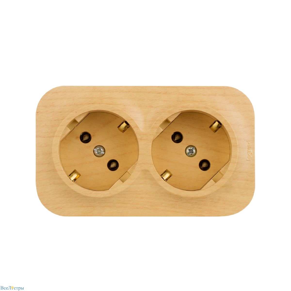 розеточный блок двойной с/з legrand quteo 782293