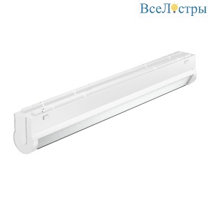 Трековый магнитный светильник Arlight MAG-VIBE-FLAT-TURN-L305-12W Warm3000 (WH, 110 deg, 48V) 044448