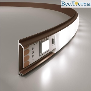 Профиль гибкий алюминиевый с рассеивателем Elektrostandard LL-2-ALP012 a053632