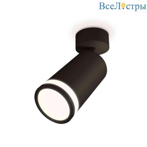 Комплект накладного светильника Ambrella light Techno Spot XM6323013 SBK/FR черный песок/белый матовый (A2210, C6323, N6221)