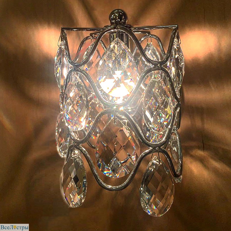 настенный светильник mb103910-1a chrome/clear illuminati