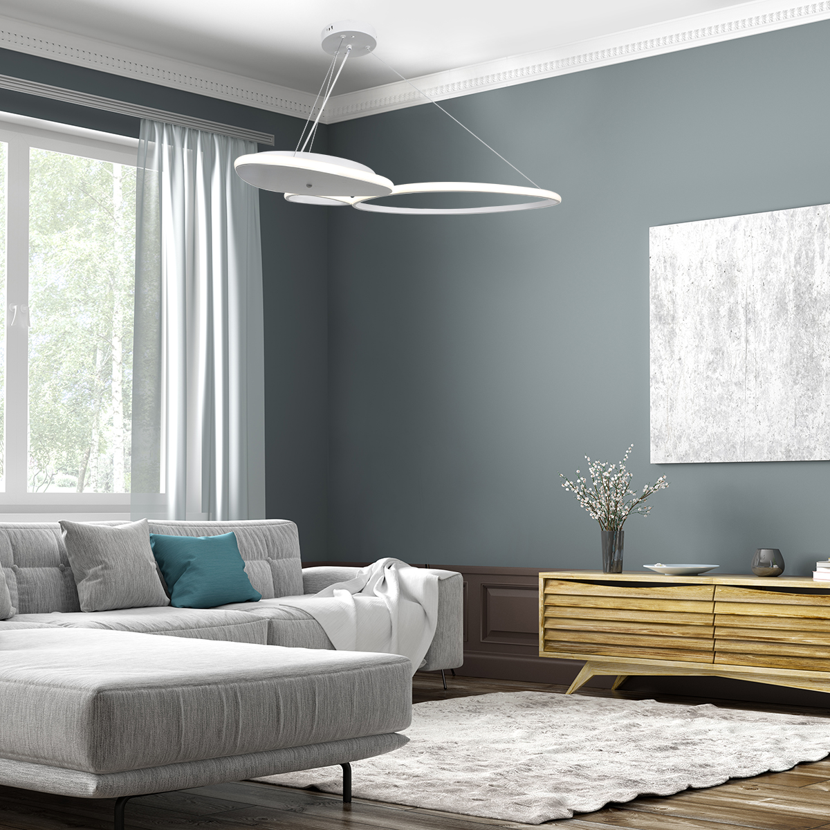 подвесная люстра escada index 10290/3led