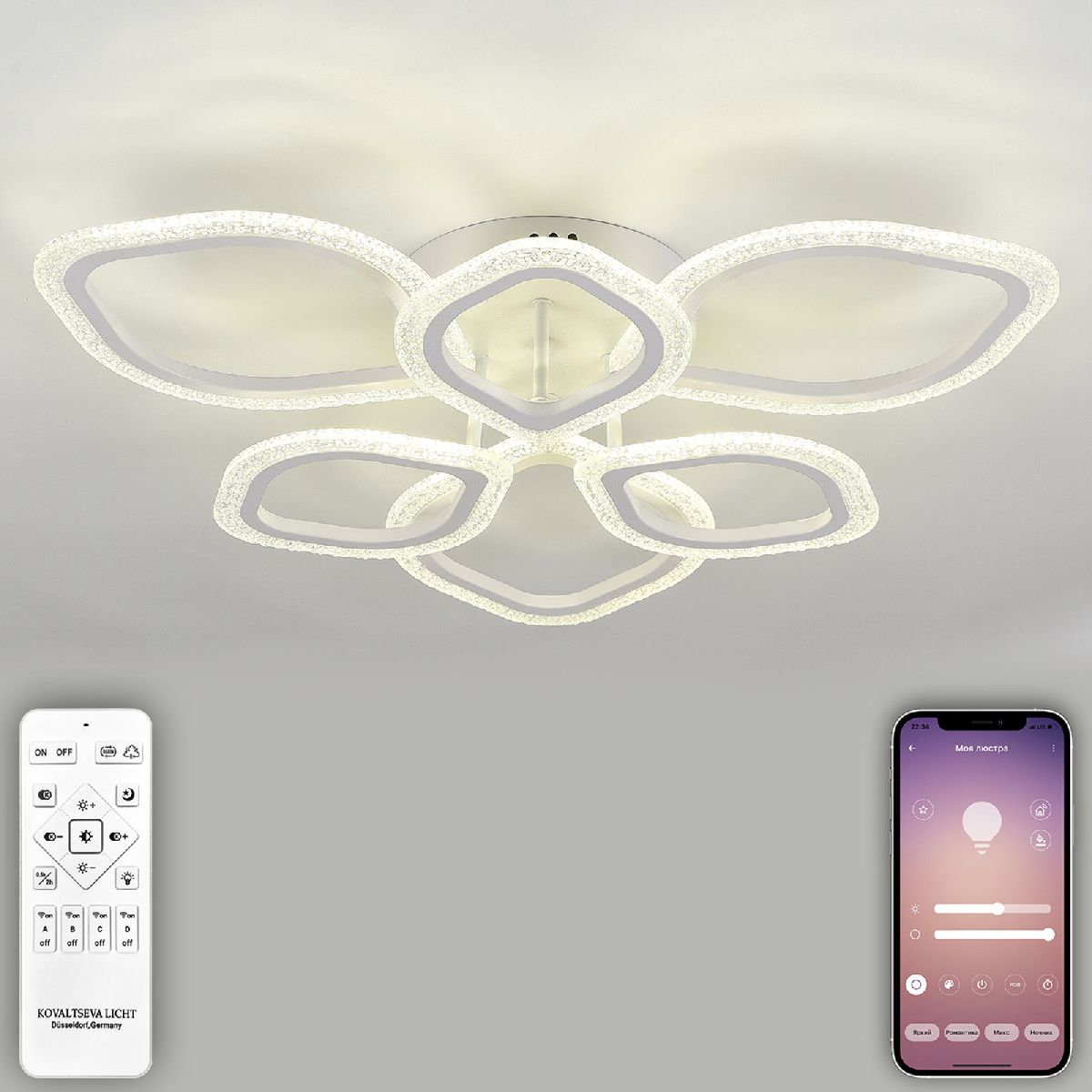 потолочная люстра natali kovaltseva angel led lamps 81192