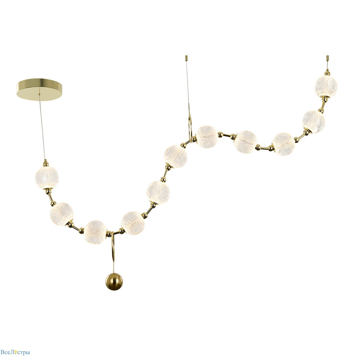 подвесная люстра delight collection elliot diamante md20001012-11a gold