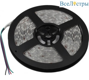 Светодиодная влагозащищенная лента ЭРА 14,4W/m 60LED/m 5050SMD RGB 5M LS5050-14,4-60-24-65-RGB-5m Б0043115