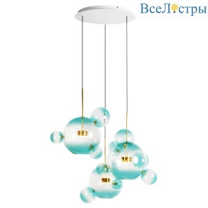 Подвесная светодиодная люстра Loft IT Bolle 2027-D3 Blue