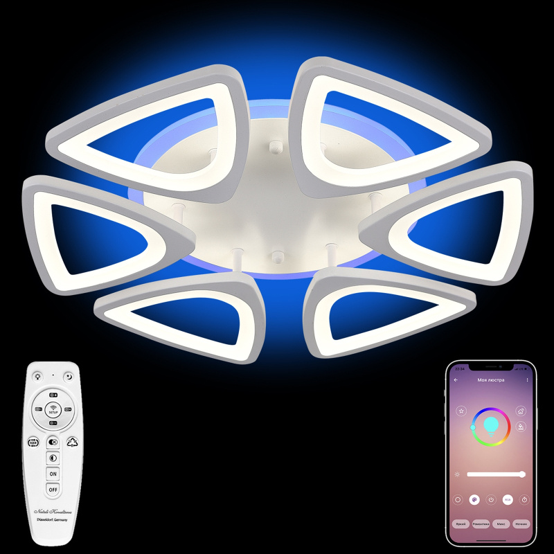 потолочная люстра natali kovaltseva led lamps 81134