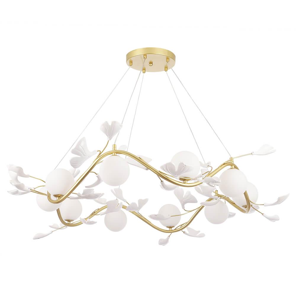 подвесная люстра crystal lux colibri sp10 gold