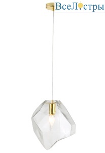 Подвесной светильник Crystal Lux NUESTRO SP1 GOLD/TRANSPARENT