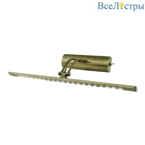Подсветка для картин Uniel (UL-00006904) ULT-F34-7W/4000K IP20 Antique Brass