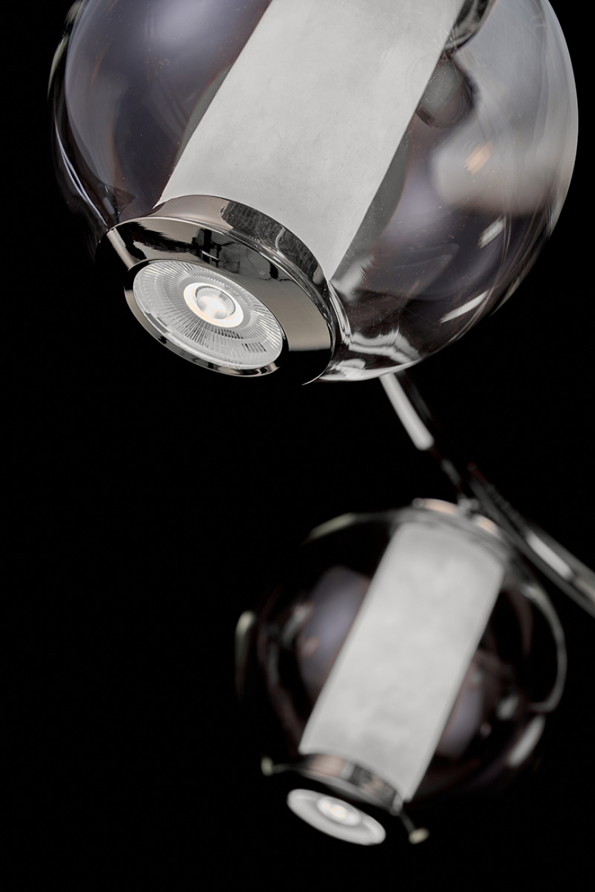 подвесная люстра aurore le7703/6 chrome