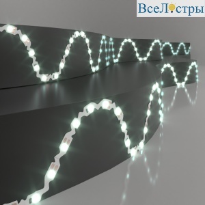 Светодиодная гибкая лента Elektrostandard гибкая 12V 6W 60Led 2835 IP20 холодный белый, 5м 4690389167027