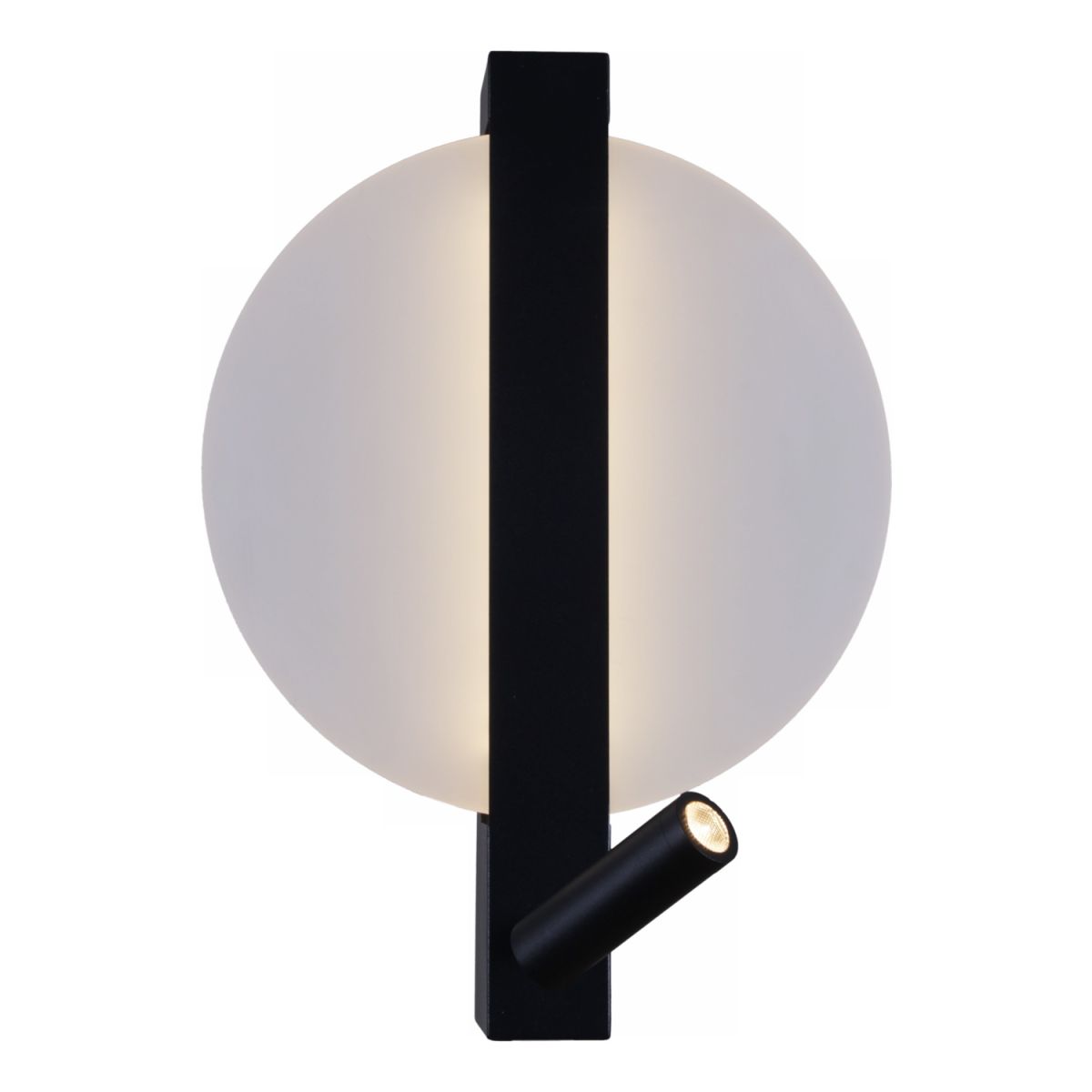 настенный светильник reluce 86212-9.2-001ct led8+3w bk