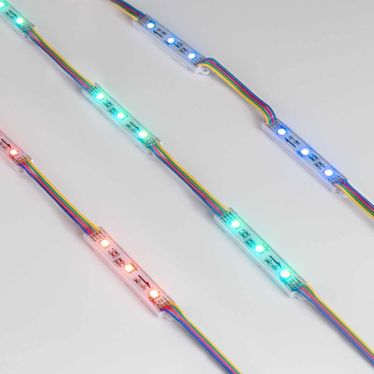 светодиодный модуль arlight spi-b3 12v rgb-ram 036824
