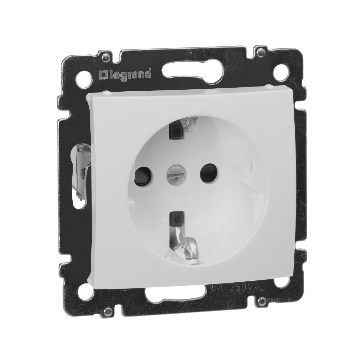 розетка с/з со шторками legrand valena classic 694269