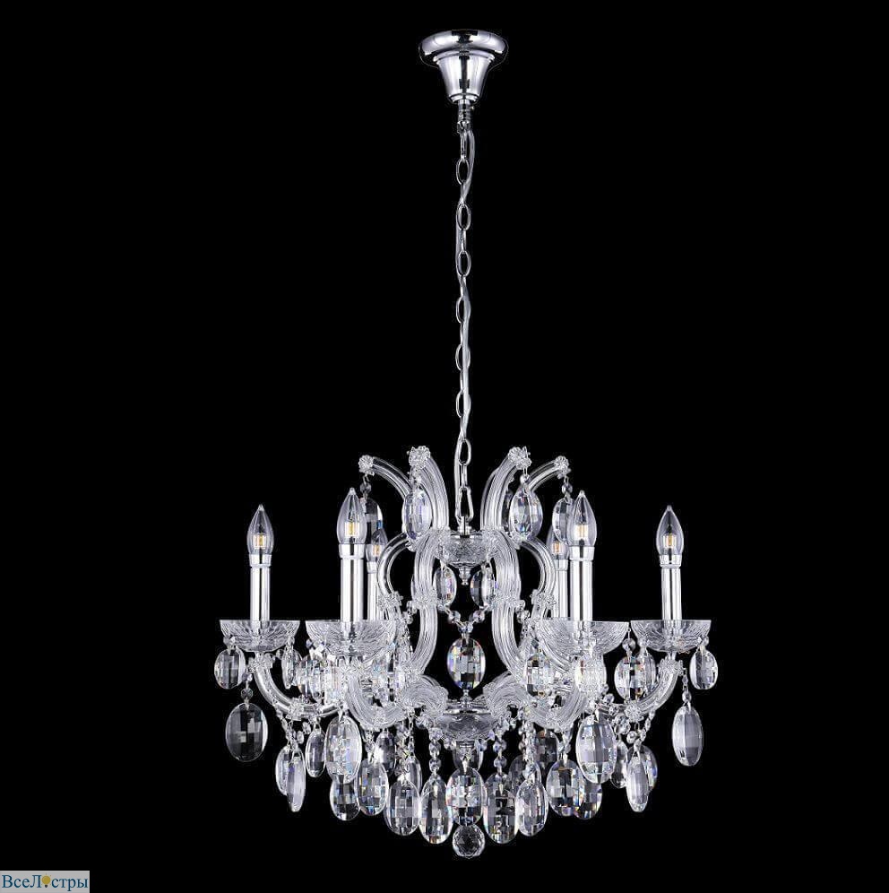 подвесная люстра crystal lux hollywood sp6 chrome