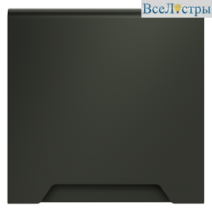 Накладка для розетки с заземлением, защитными шторками и крышкой Voltum S70 (титан) VLS000806