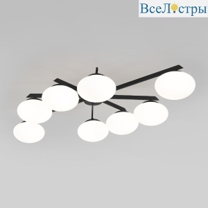 Потолочная люстра Eurosvet Opaline 70220/8 черный Smart a065767