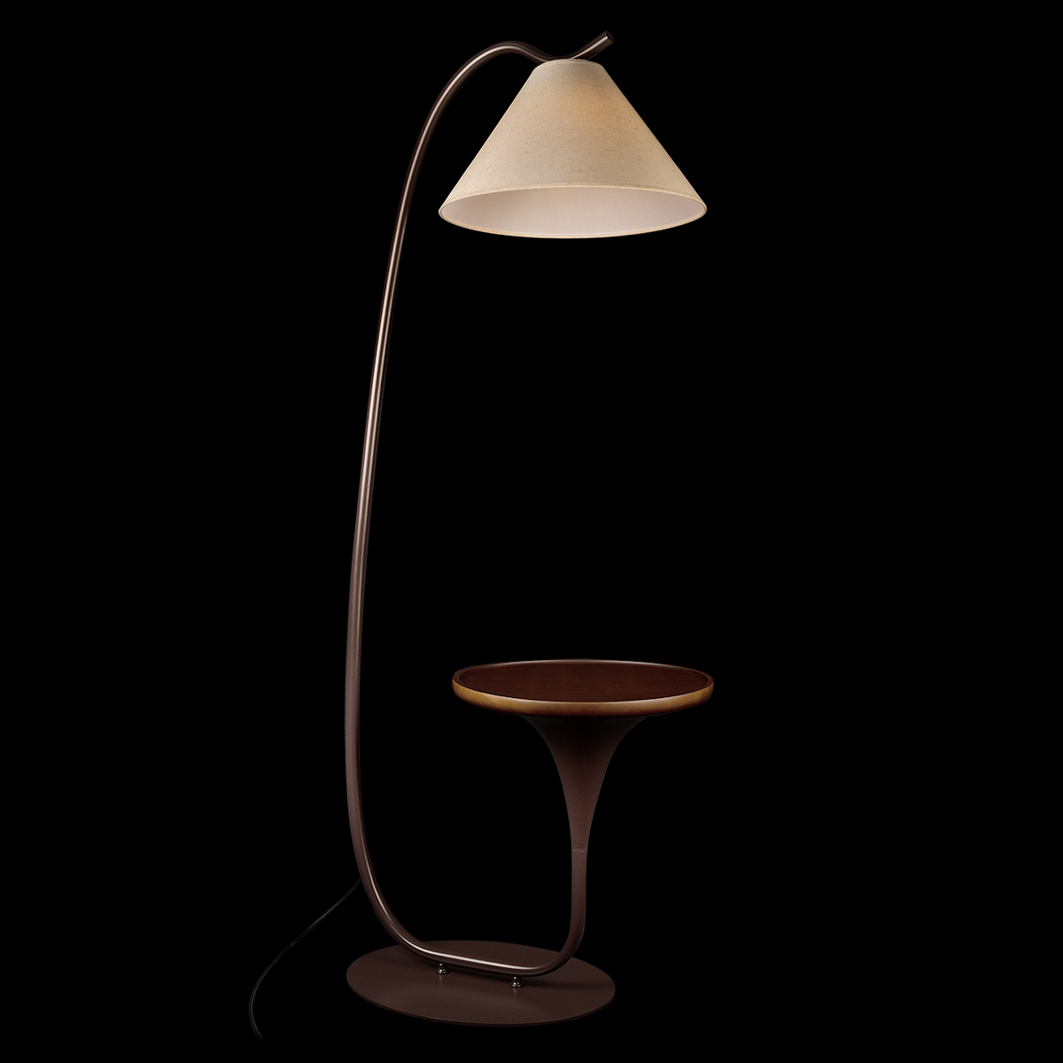 торшер loft it charlotte 10568f brown