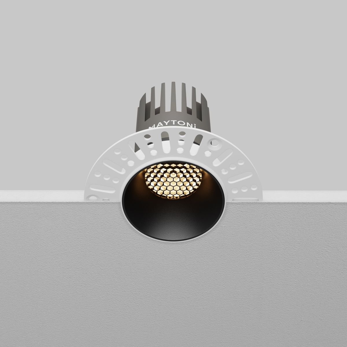встраиваемый светильник maytoni technical dip dl124-10w-3k-trs-b