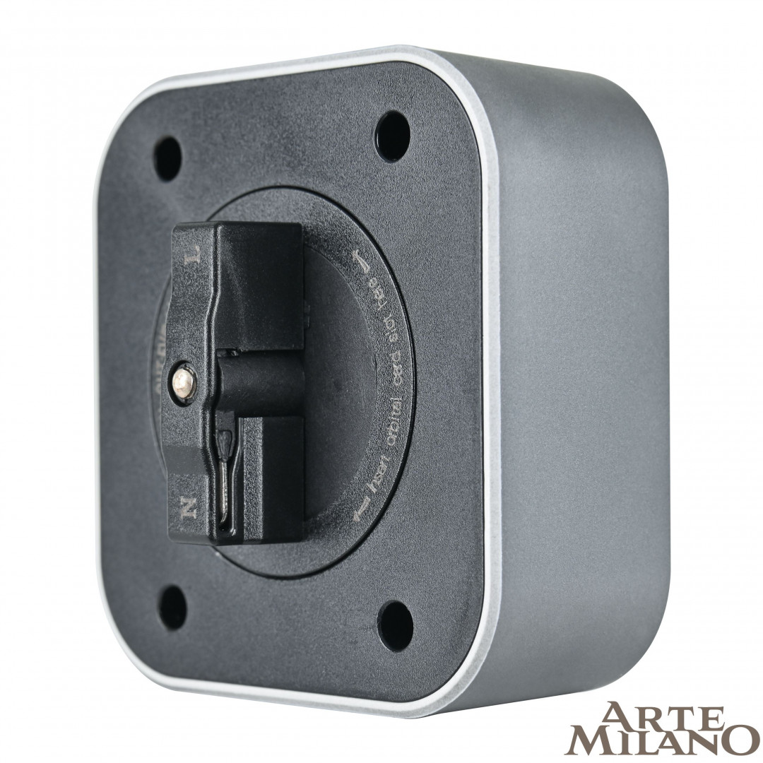 трековая розетка arte milano am-track-sockets 380022ts/usbx2 grey